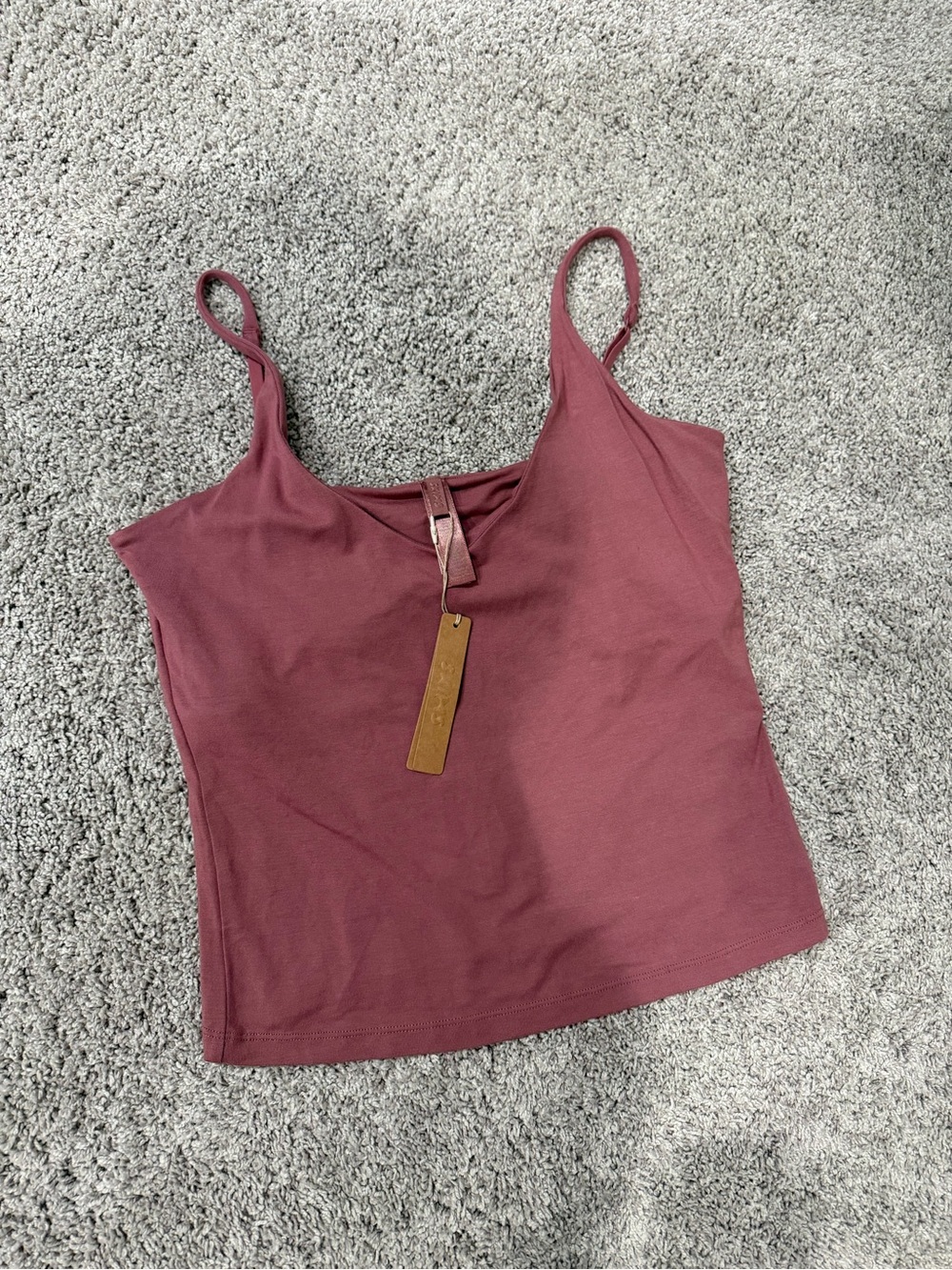 SKIMS Spaghetti Strap Camisole — Mauve Rose